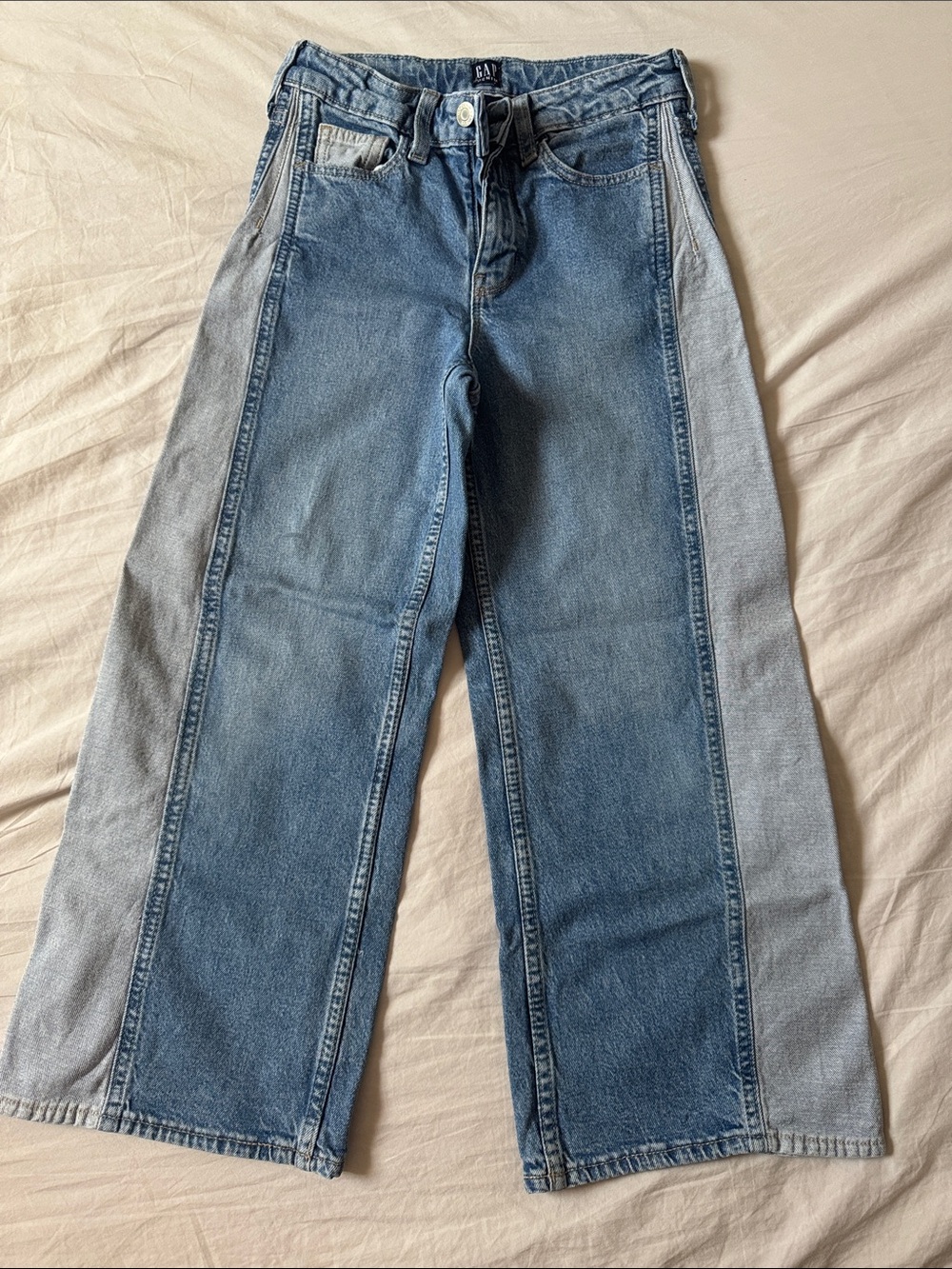 Girls gap wide leg panel Jean